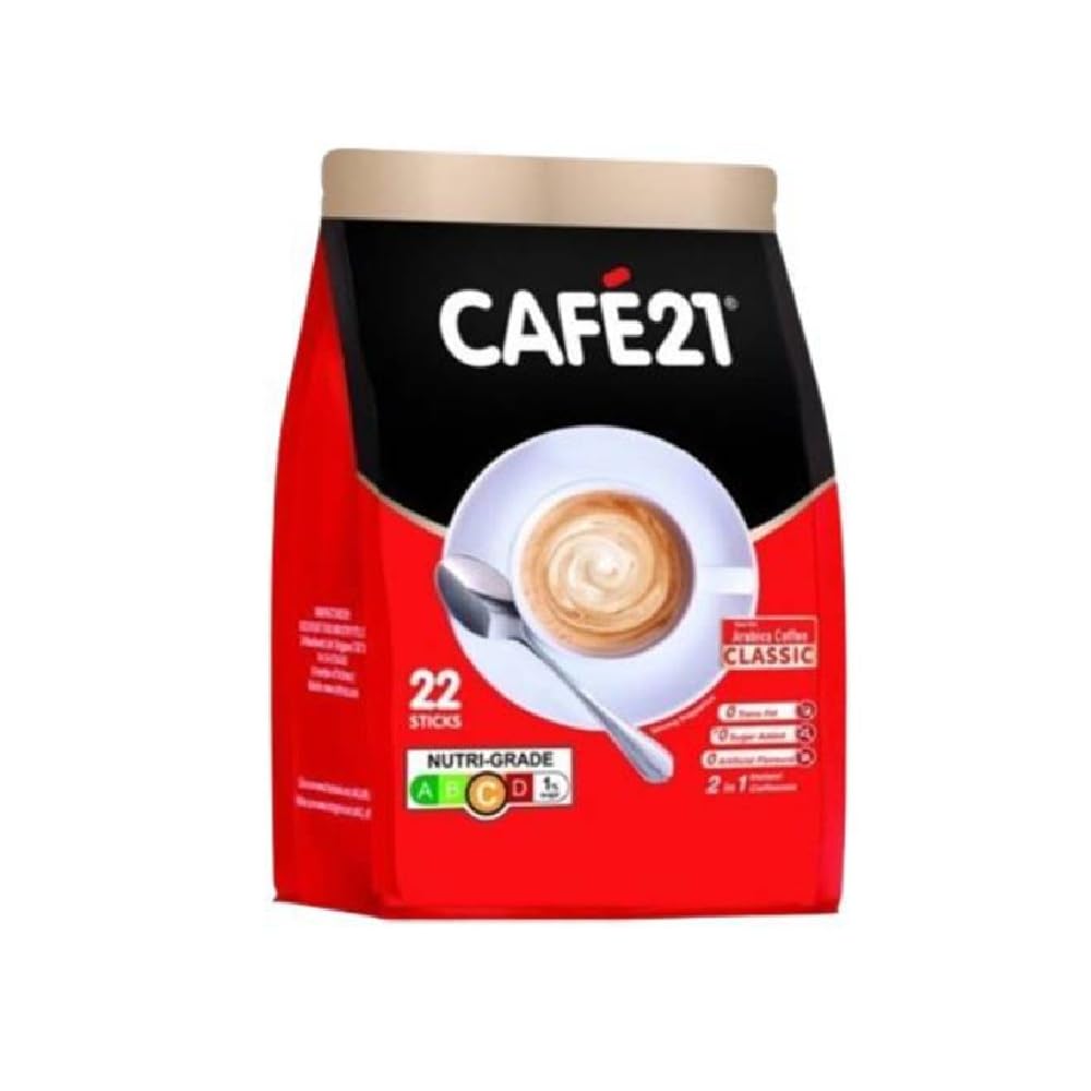 Amazon.com : 3 Pack Cafe21 - 2 in 1 Instant Coffeemix No Sugar